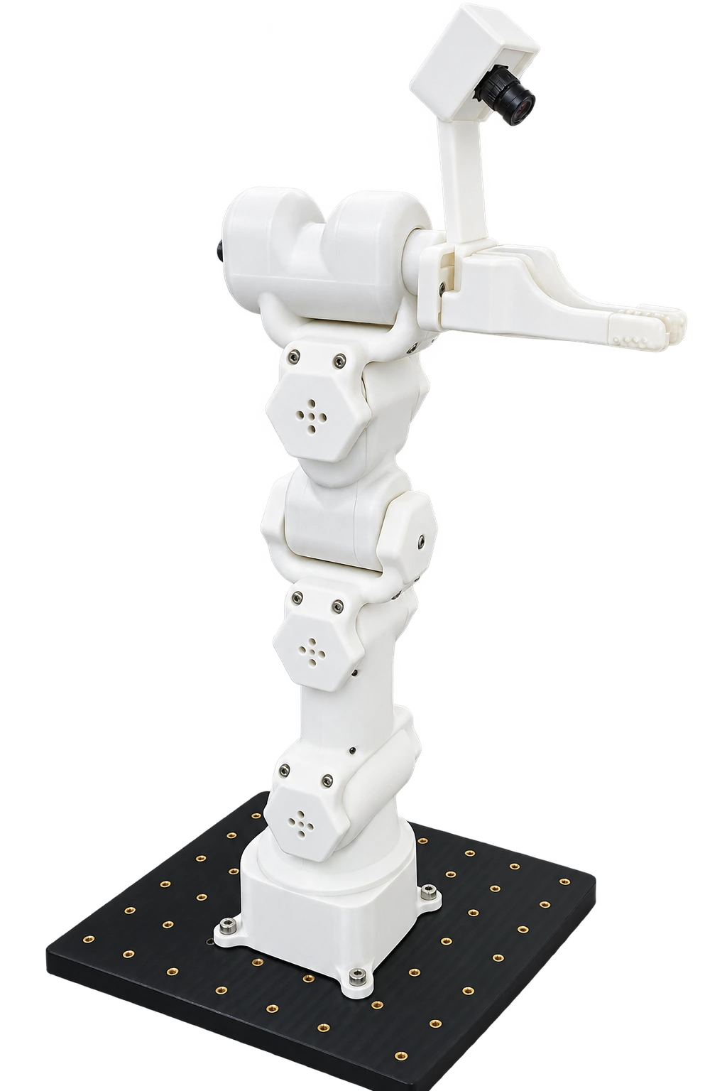 White follower with its color camera