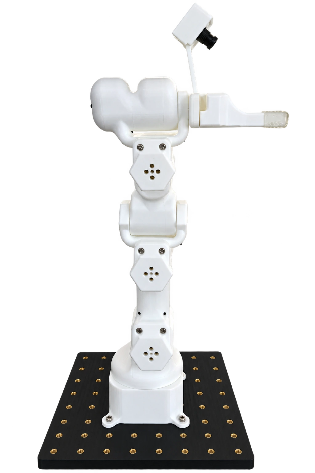 White follower assembled on its base board