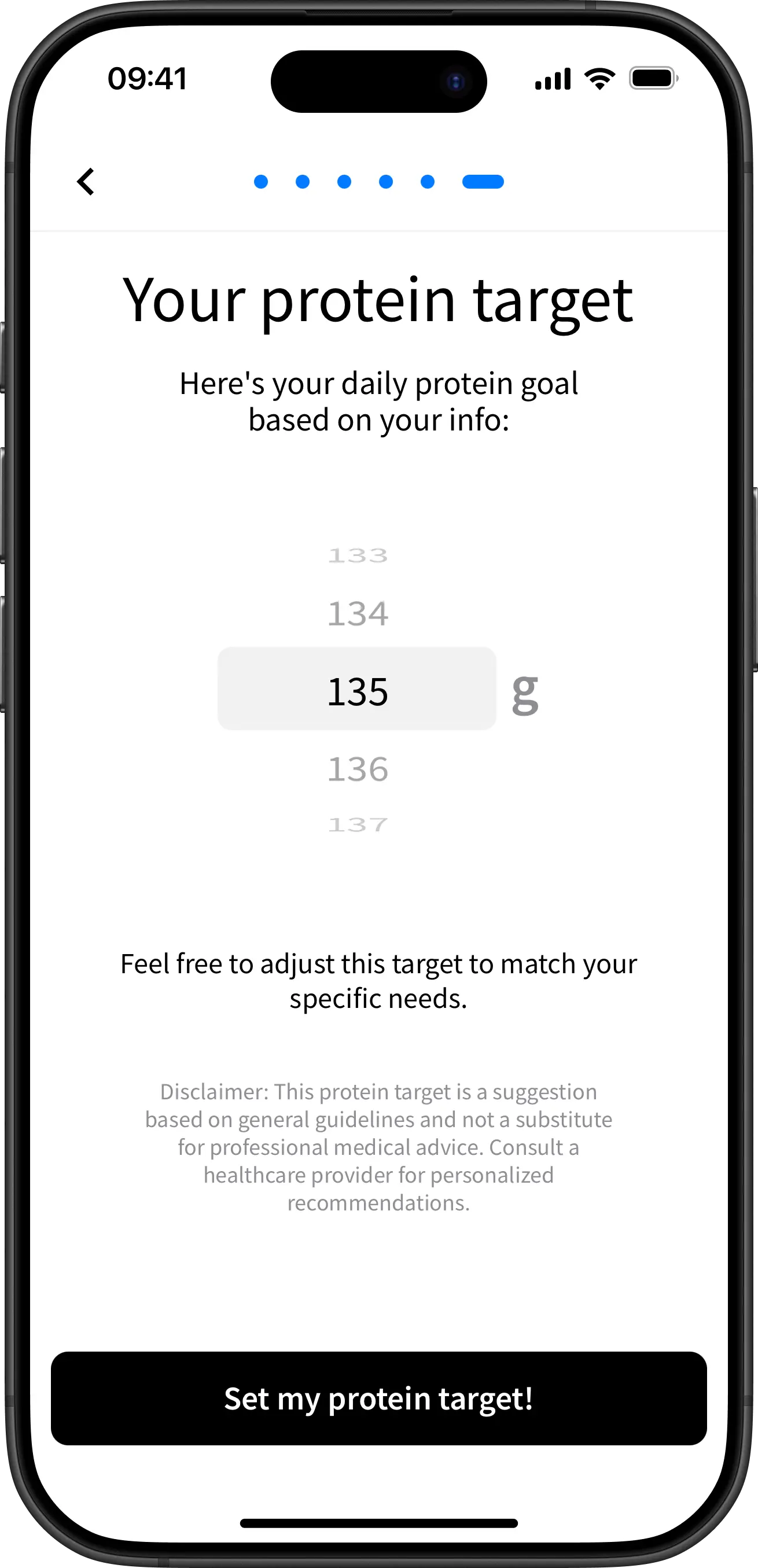 Set Protein Target screen